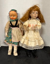 Vintage Beautiful Cloth Doll, Susan Krey Procleain Doll. LD/ A3