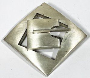 RARE Anthony Papp Sterling Silver Modernist Brooch