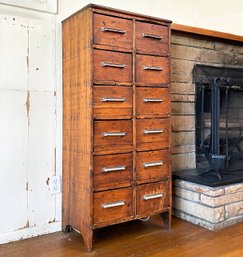 An 19th Century Pine Hamilton Apothecary Cabinet - Fabulous Repurposed As Lingerie Chest!