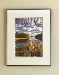 Pencil Signed, R. Wilson Cibachrome Print- Otis Cove St. George Maine- Framed And Double Matted
