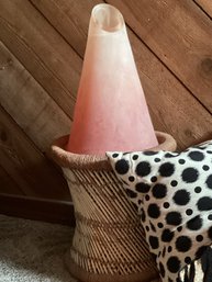 Pink Glass Lamp 15'