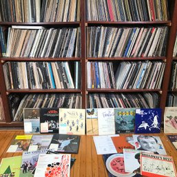 LOT 2 OF 3 - Approximately 1000-1200 Records - All Types Of Music - Mostly 30 Years Old - HUGE LOT !