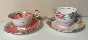 Aynsley And Colclough English Porcelain Teacups