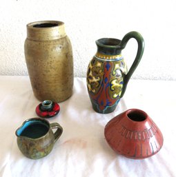 Assorted Studio Stoneware Pottery 5 Pieces