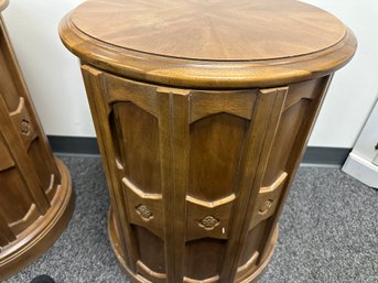 2 Pc. Drexel Round End Tables