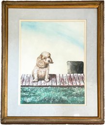 A Original Watercolor By Larry Grantham, 1976