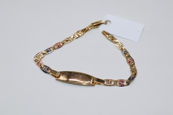 Yellow Gold Plated ID Bracelet