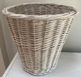 Wicker Trash Basket