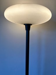 Metal Floor Lamp With Glass Shade