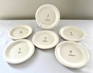 6 William Sonoma Appetizer Plates