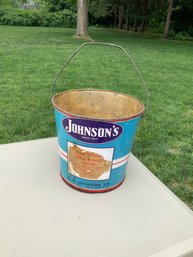 Vintage Johnson's Bucket