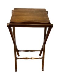 Drexel Distressed Walnut 1970s French Book Stand