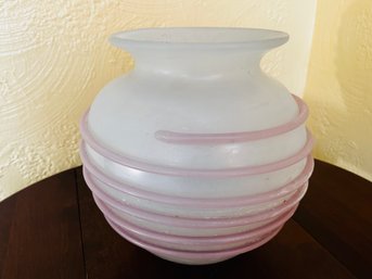 Beautiful Opaque Murano Glass Vessel