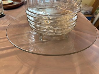 Giant Lot Of Vintage Glass Tableware & Barware