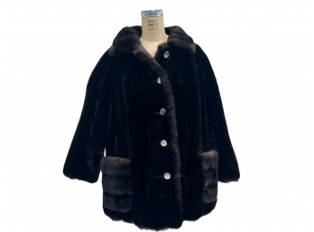 Grandella Beaver Coat - Approx Size 12