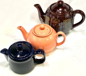 Trio Of Vintage MCM Teapots