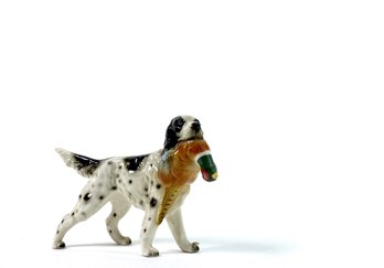 Japanese Porcelain - English Setter With Pheasant