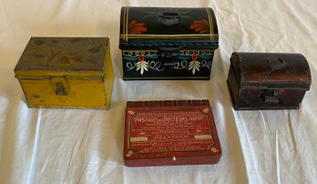 Four 100 Year Old Tins