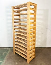 A Large Pine Wine Rack