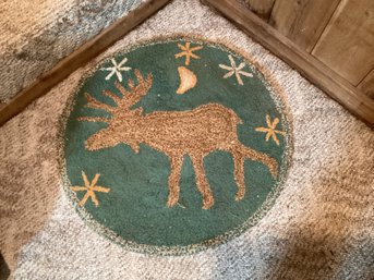 Moose Rug For Your Fav Cabin 28 Round