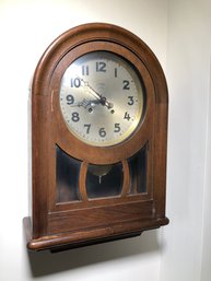 Fabulous Antique Oak Clock By LUEHRS - Beautiful Piece - Unsure Of Working Order - Very Good Looking Clock