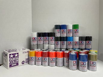 50 Tamiya Unopened Spray Paint Cans.(#221)