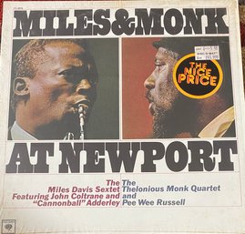 MILES DAVIS Thelonious Monk JOHN COLTRANE At Newport - PC 8978  - IN SHRINK - JAZZ- VG