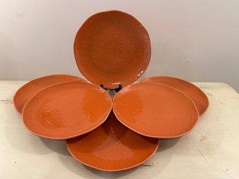 Lenox Desert Flora Terracotta Luncheon Plates - Set Of 6