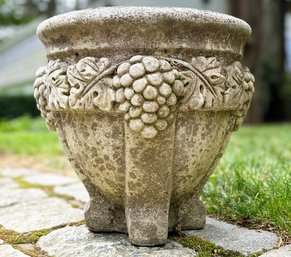 A Vintage Cast Stone Planter