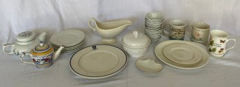 Six Buffalo China Plates And More