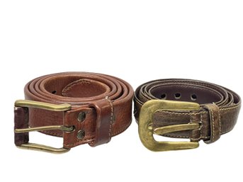 Pair Of Trafalgar Leather Belts-Size 40