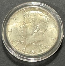 1964 Uncirculated Ninety Percent Silver Kennedy Half Dollar