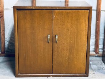 Solid Wood Mid-Century Vintage Storage Cabinet (2 Of 2)
