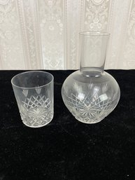 2 Piece Edinburgh Glass Vases