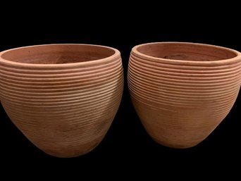 Extra Large Matching Terracotta Planters