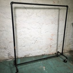 (1 Of 2) THE BEST ! - Large Commercial Rolling Clothing Rack - Use For Storage - Don't Bother With Cheap Ones