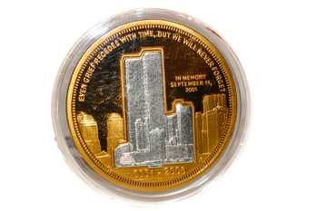 World Trade Center 5th Anniversary Commemorative 9/11 Coin Medal Collector's Mint