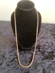 Sterling Rope Chain 16.13g Made In Italy #15