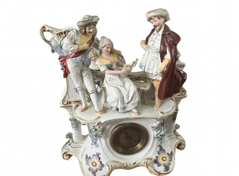 German Porcelain  Clock