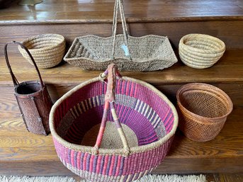 Collection Of Attractively Designed Baskets Including Mackenzie Childs