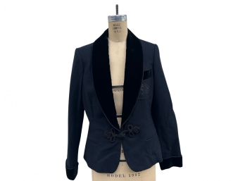 Classic Ralph Lauren's Women's Blazer - Size 12 (Wool With Velvet Trim)