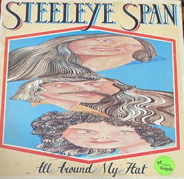 STEELEYE SPAN - ALL AROUND MY HAT - 1975 VINYL LP CHR-1091  LYRIC INSERT- VG CONDITION