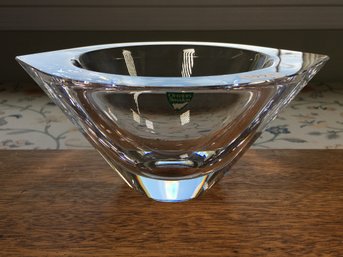 Incredible Brand New ORREFORS Marin Bowl By Jan Johansson - MINT ! - Beautiful Brand New Orrefors Piece !