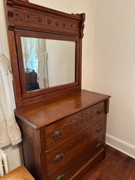 Beautiful Antique Dresser With Tilt Top Mirror