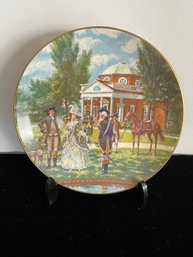 Vintage Gorham Monticello Commemorative Plate