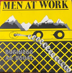 Men At Work- BUSINESS AS USUAL- 1982 Vinyl Album FC 37978 - W/ Lyric Sleeve