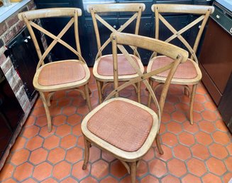 Four Thonet Style Bentwood Dining Chairs