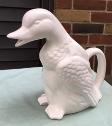 Porcelain Duck Pitcher By Himark Giftware Designs - 10' Tall