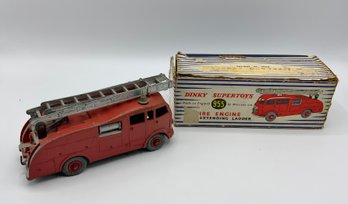 Vintage Dinky Supertoys #955 ~ Fire Engine Extending Ladder ~ With Box