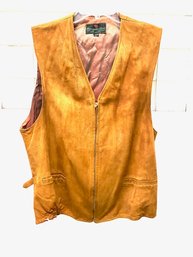 Vintage Abercrombie & Fitch Mens Suede Vest - Size 44